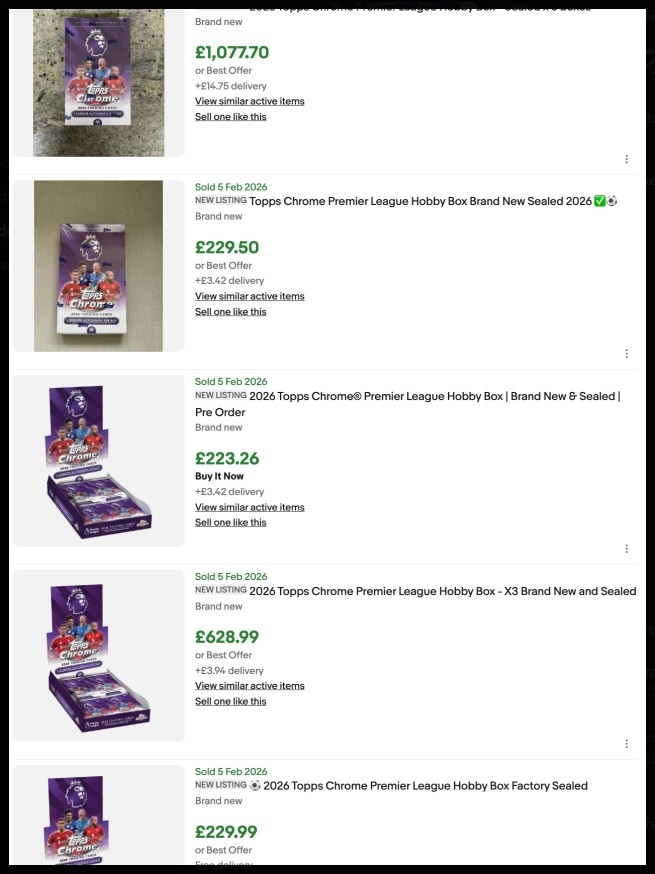 2026_Topps_Chrome_Premier_League_Hobby_Box