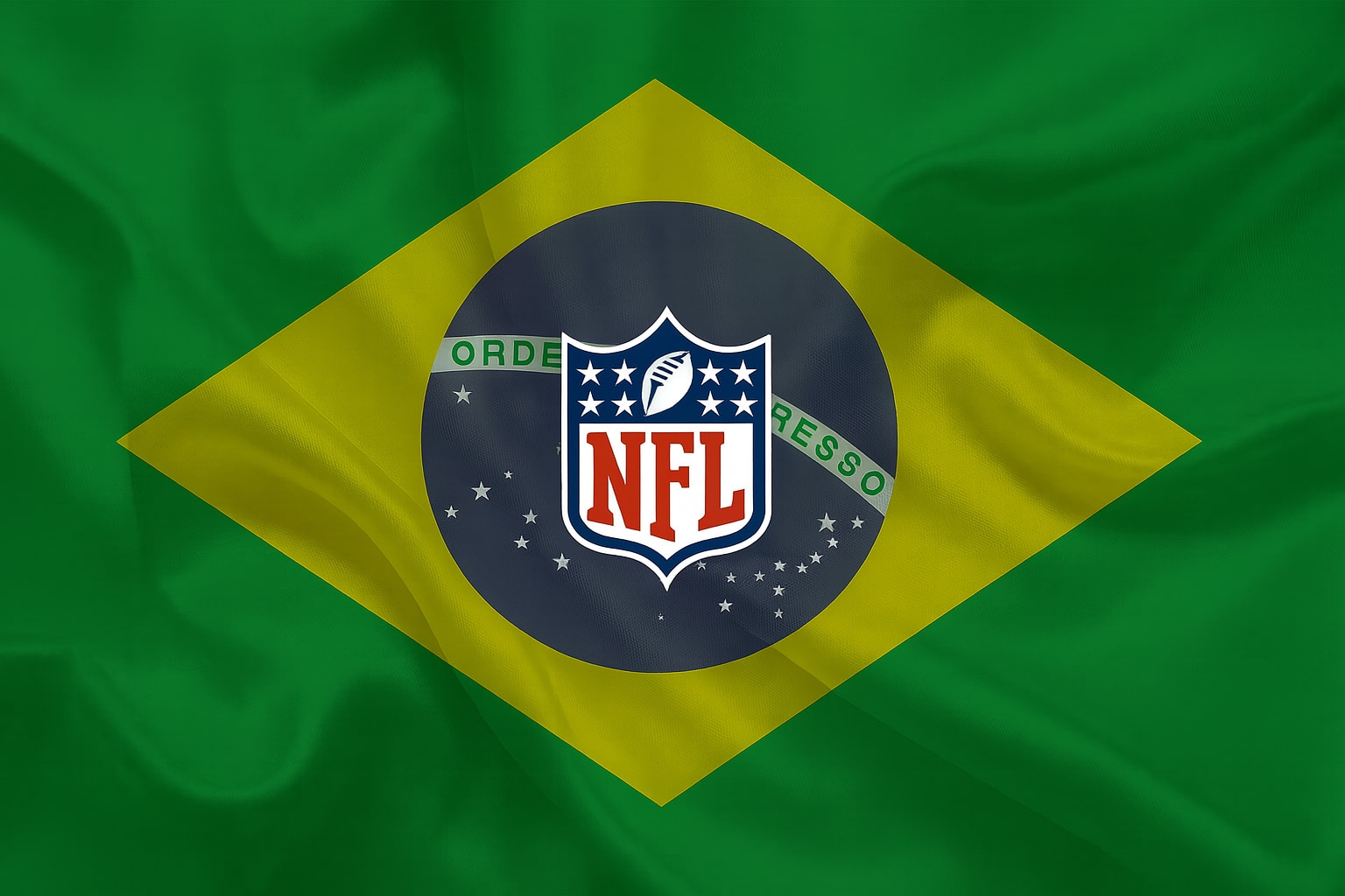 Brazil Flag with NFL